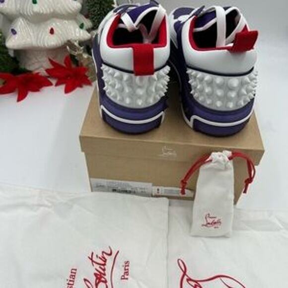 Christian Louboutin Mens Astroloubi, leather trimmed sneakers size 45 - Picture 9 of 13